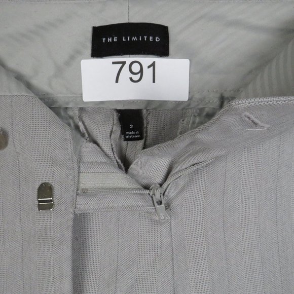 The Limited* Women's Flat Front Boot Cut Dress Pants~ Size 2 (Light Gray)‎ - Picture 3 of 10